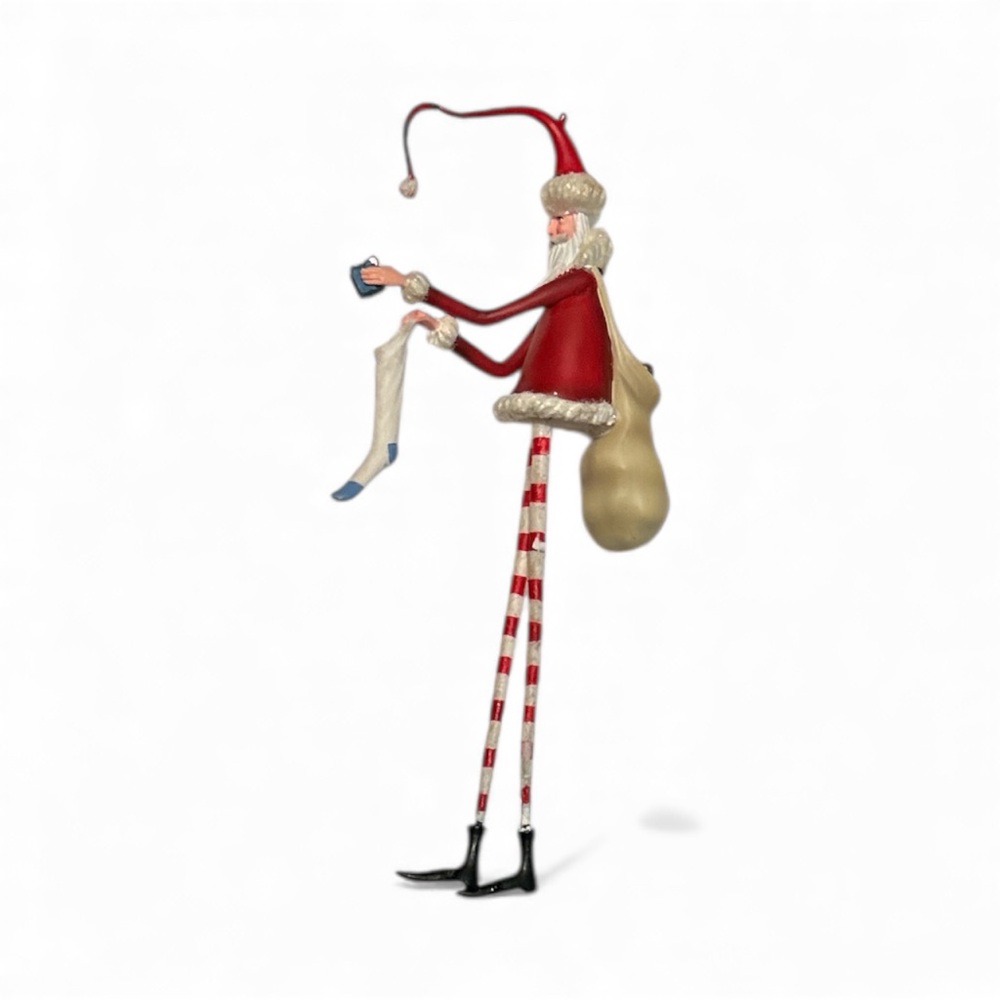 Vintage Department 56 Santa Tree Ornament.